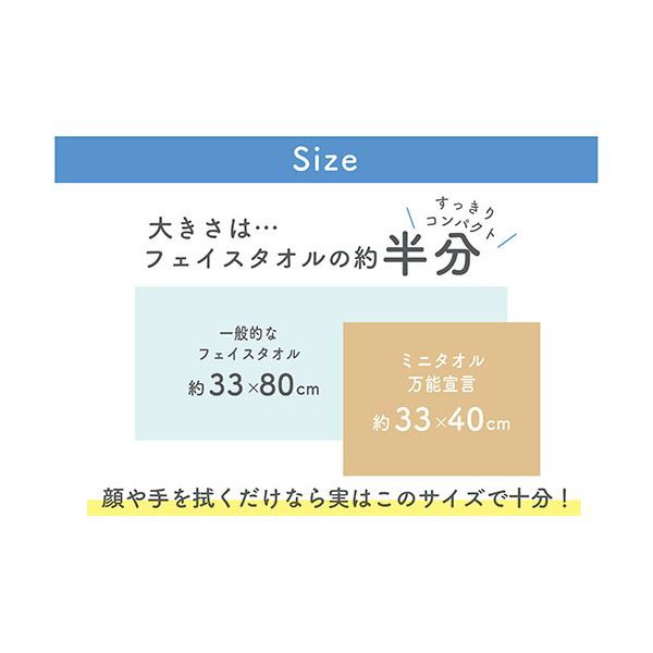 まとめ) 本多タオル ミニタオル万能宣言 おぼろタオル ハンド