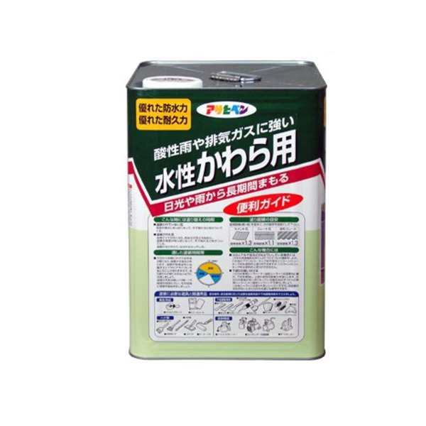 水性かわら用 スレートブラック 14L 黒 14リットルの水性かわら用ペイント、スレートブラック 美しい仕上がりを実現する、高品質なペイン