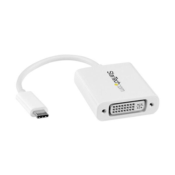 StarTech.com USB TypeC-DVI 変換ディスプレイアダプタ 1920×1200対応 ホワイト CDP2DVIW1個 白 送料無料