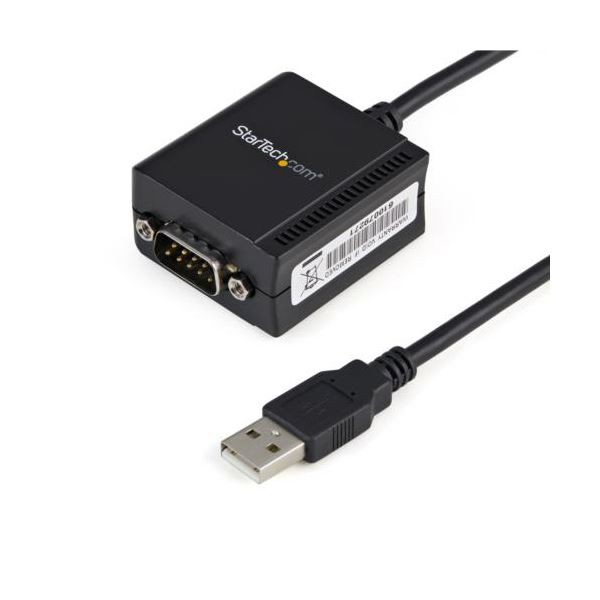 StarTech.com USB-RS232Cシリアル変換ケーブル COMポート番号保持機能対応 1.8m ブラックICUSB2321F 1本 黒 送料無料