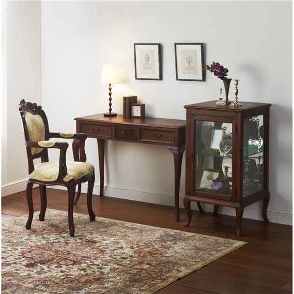 英国アンティーク猫脚コンソールテーブル/木製机/飾り棚サイドテーブル