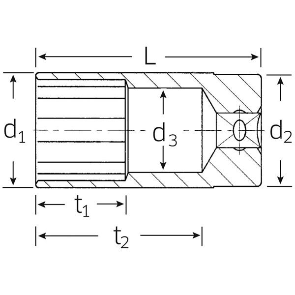 STAHLWILLE（スタビレー） 51A-1.1／2 （1／2SQ）ディープソケット