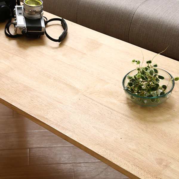自然の温もりが溢れる、整理 収納付き 木製コンパクトテーブル