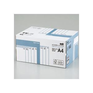 （まとめ） TANOSEE αエコカラーペーパーII A4 ライトクリーム 業務用パック 1箱（5000枚：500枚×10冊） 【×10セット】 送料無料