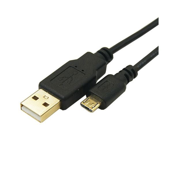 (まとめ)変換名人 極細USBケーブル 配線 Aオス-microオス 5m USB2A-MC/CA500【×10セット】 送料無料