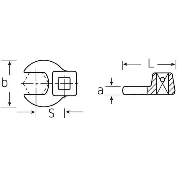 STAHLWILLE（スタビレー） 540-15 （3／8SQ）クローフットスパナ （02200015） 送料無料