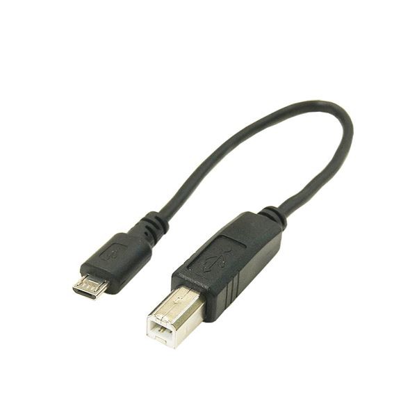 変換名人 10個セット USBケーブル20 micro（オス）to mini（メス