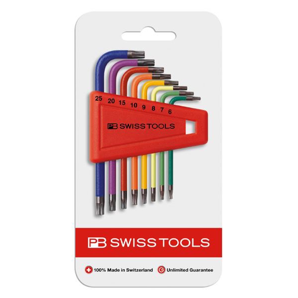 PB SWISS TOOLS 410H／6-25RBCN L型レインボーヘクスローブレンチセット 送料無料