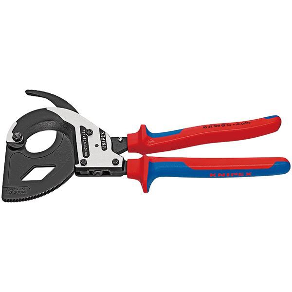 KNIPEX（クニペックス）9532-320 ラチェットケーブル 配線 カッター 銅とアルミの単線・複合線を簡単に切断 パワフルなラチェットケーブ