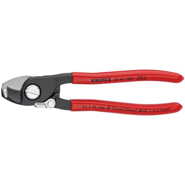 KNIPEX（クニペックス）9541-165 ケーブル 配線 カッター（バネ付）ストリップ付 送料無料