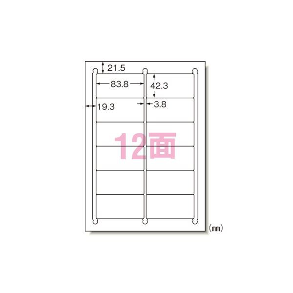 （まとめ） エーワン ラベルシール〈プリンタ兼用〉キレイにはがせるタイプ（再剥離） マット紙（A4判） 100枚入 31175 【×2セット】 送