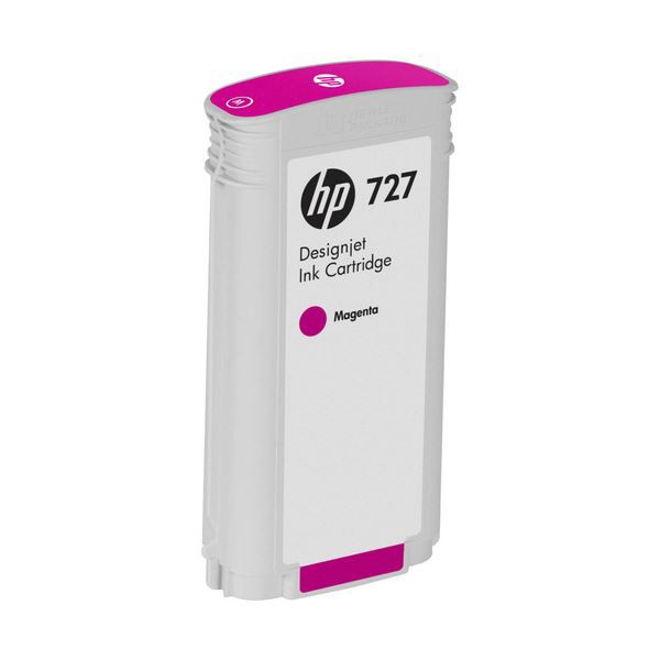 （まとめ） HP727 インクカートリッジ 染料マゼンタ 130ml B3P20A 1個 【×3セット】 鮮やかな色彩を極める 高品質なインクカートリッジ