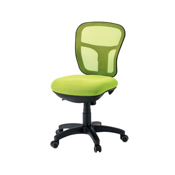 FRENZ 事務イス(オフィス チェア (イス 椅子) /OAチェア 事務用 椅子 ) イエローグリーン メッシュ張り仕様 CF-2M YG 緑 黄 送料無料の通販は