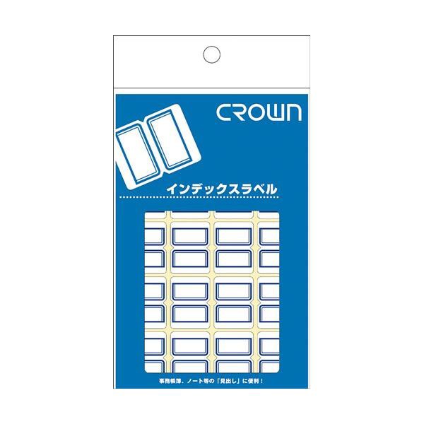 （まとめ） クラウンアドインデックス CR-ID3-BL 青枠 1P入 【×50セット】 瞬時に探し出せるオールマイティなアイテム （まとめ）ブルー