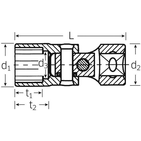 STAHLWILLE（スタビレー） 47A-5／8 （3／8SQ）ユニフレックスソケット