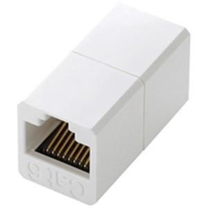 (業務用50セット) ELECOM RJ45延長コネクタ LD-RJ45JJ6Y2 送料無料