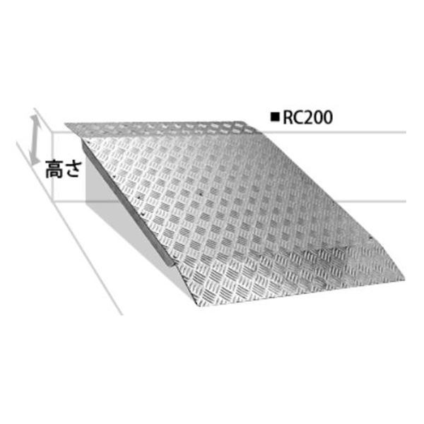 ミスギ 段差スロープ／アルミスロープ RC-200 縁無し型【出幅800mmX奥行850mm高さ50〜200mm 重さ8.0kg 優れた耐久性 耐荷重  200kg】 送｜au PAY マーケット