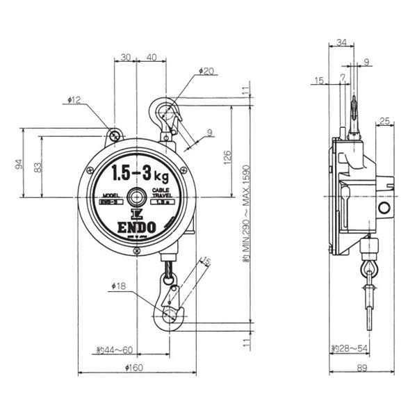 遠藤工業 EWS-5 スプリングバランサー 更に値下げ - ecoprofi.info