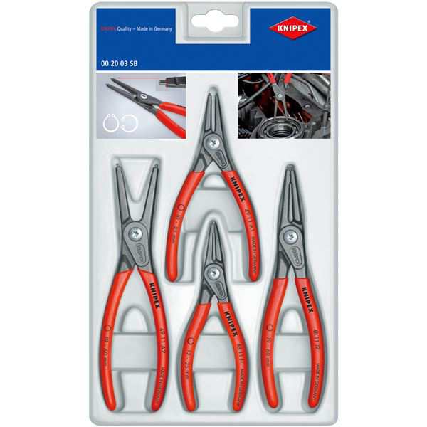 KNIPEX（クニペックス）002003SB 精密スナップリングプライヤーセット（4本組） 送料無料