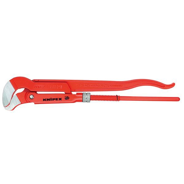 KNIPEX(クニペックス)8330-005 パイプレンチ(S型) スリムな曲線を描くアゴのパイプレンチ、使いやすさと確かなグリップ力を兼ね備えの通販は