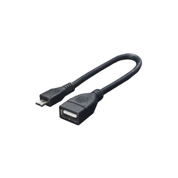 （まとめ）変換名人 microUSB HOSTケーブル 配線 USB-MCH／CA20【×20セット】 パソコン用品の必需品 高性能変換ケーブル20本セット マイ