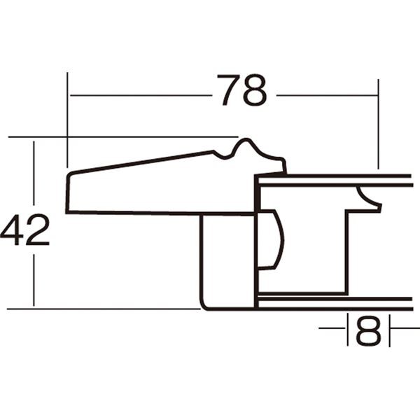 シンプル仕様 油絵額縁／油彩額縁 【F12 チーク】 表面カバー