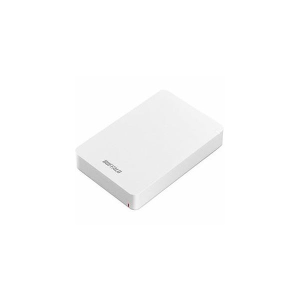 BUFFALO USB3.1（Gen1） ポータブルHDD 4TB ホワイト HD-PGF4.0U3-GWHA 白 送料無料