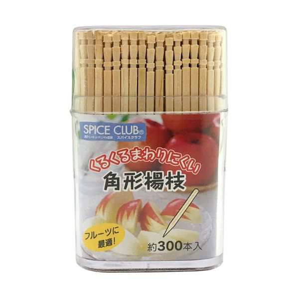 （まとめ）大和物産 角形楊枝 1パック（300本）【×30セット】 歯間にぴったりフィット 角形楊枝でお口の隅々までスッキリ （まとめ）角