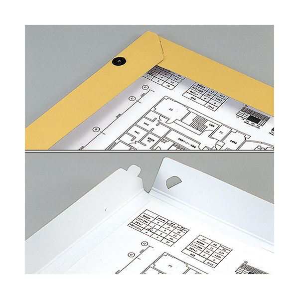 二つ折りA2図面ファイル 3冊セット 貴重！コクヨプロ 図面ケース