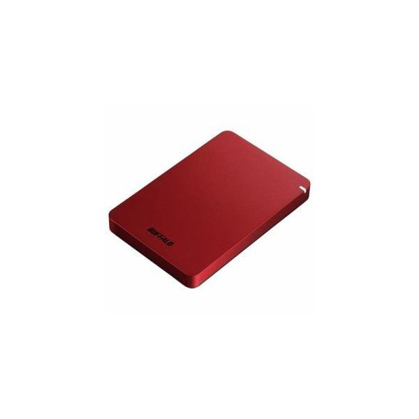 BUFFALO ポータブルHDD レッド 1TB HD-PGF1.0U3-RDA 赤 送料無料