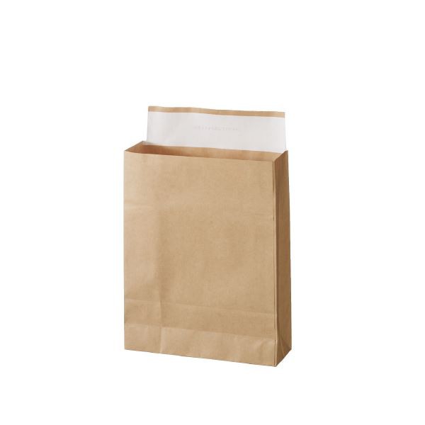現場のチカラ」 スーパーバッグ 宅配袋（紙製） 茶 小サイズ 封かん