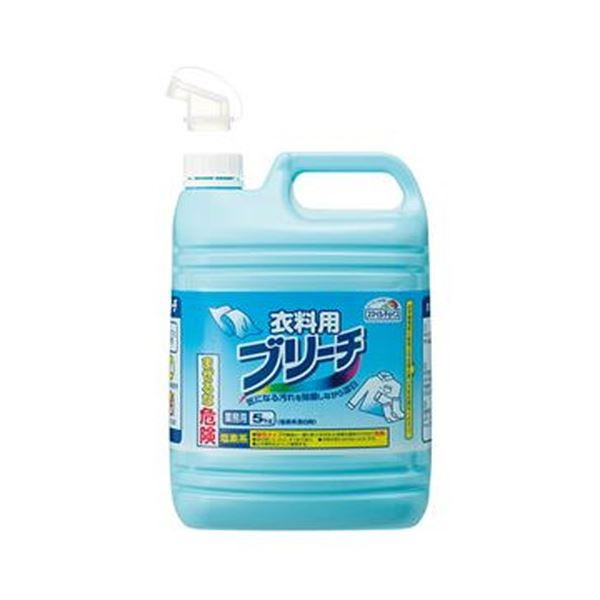 （まとめ）ミツエイ 衣料用ブリーチ 業務用5kg/本 1セット（3本）【×5セット】 汚れを徹底除去 菌まで一網打尽 驚きの漂白力で衣料を輝