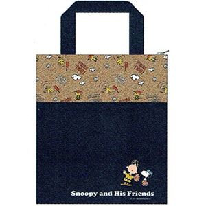 スヌーピー ランチバッグ/お弁当袋 【幅33×奥行12×高さ25.5cm】 コルク