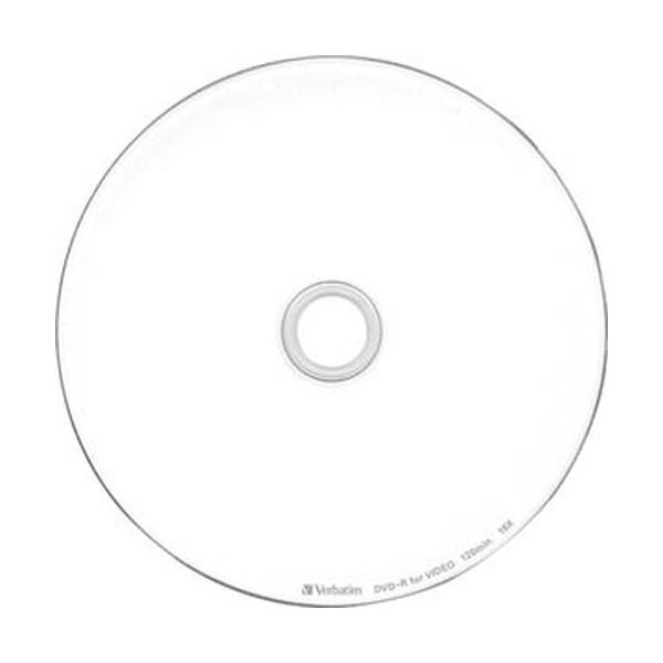 （まとめ）バーベイタム 録画用DVD-R 120分1-16倍速 ホワイトワイドプリンタブル スピンドルケース VHR12JP25V1 1パック（25枚）【×10セ