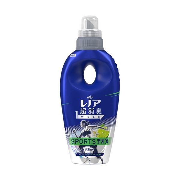 (まとめ) P＆G レノア 超消臭 1week スポーツデオX フレッシュシトラスブルー 本体 530ml 1本 【×20セット】 青 送料無料