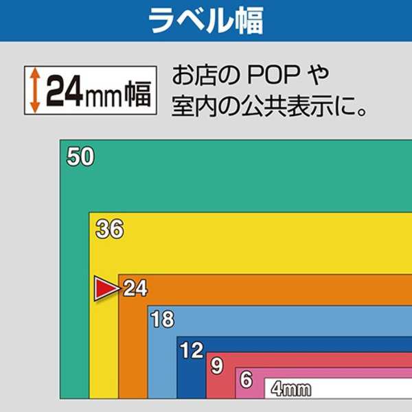 キングジム テプラ PRO テープカートリッジ アソートパック 12mm・24mm