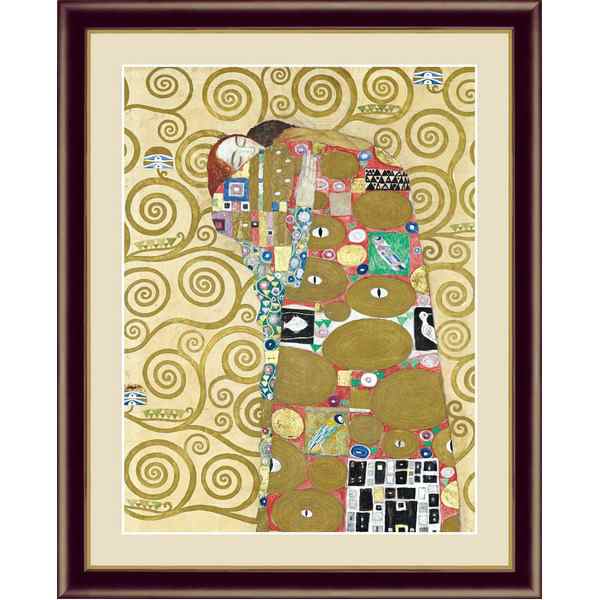 【グスタフ・クリムトの代表作】クリムト展 ウィーンと日本 ■GUSTAV KLIMT（グスタフ クリムト）F6号抱擁 官能的な美と華麗な装飾が融合