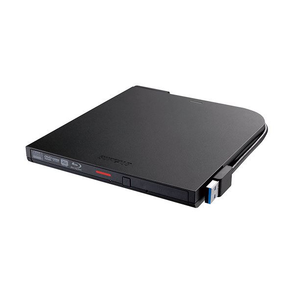 バッファロー USB3.2(Gen1)対応 ポータブルブルーレイドライブ 書込みソフト付属 ブラック BRXL-PTV6U3-BKB 1台 黒 青 送料無料