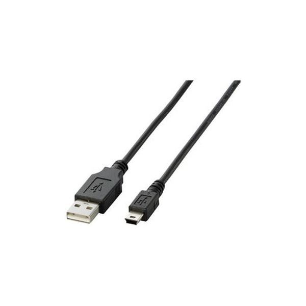 （まとめ） USB-MicroUSBケーブル 配線 1m U2C-M10BK【×10セット】 高品質なUSB-MicroUSBケーブル1m、10本セット 信頼性抜群のエレコム