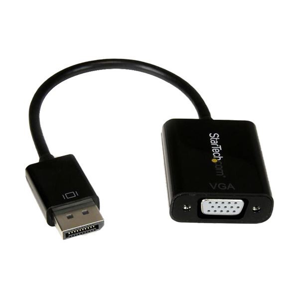 (まとめ) StarTech DisplayPort1.2-VGA変換アダプタ 1920×1200 ブラック DP2VGA3 1個 【×5セット】 黒 送料無料