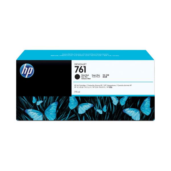 (まとめ) HP761 インクカートリッジ マットブラック 775ml 顔料系 CM997A 1個 【×10セット】 黒 送料無料の通販は