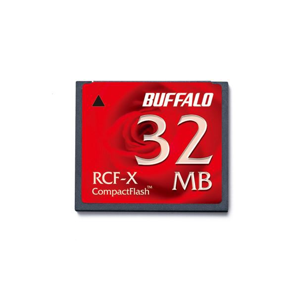 (まとめ) バッファロー コンパクトフラッシュ32MB RCF-X32MY 1枚 【×10セット】 コンパクトフラッシュの究極のコストパフォーマンス 容