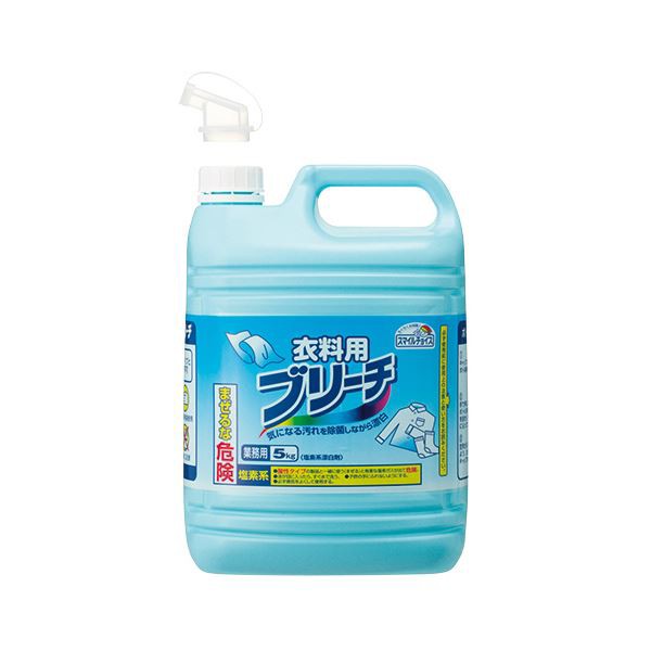 （まとめ）ミツエイ 衣料用ブリーチ 業務用5kg/本 1セット（3本）【×2セット】 汚れを徹底除去 菌まで一網打尽 驚きの漂白力で衣料を輝