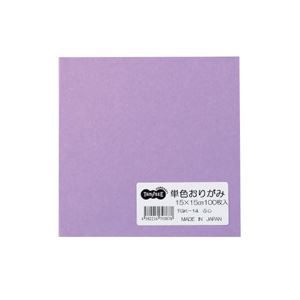 まとめ) TANOSEE 単色おりがみ ふじ 1パック（100枚） 【×30セット