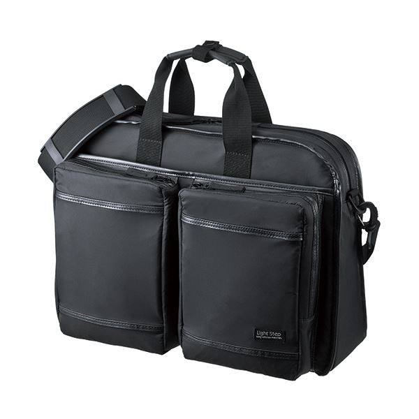 (まとめ） 超撥水・軽量PC パソコン バッグ3WAYタイプ 15.6インチワイド対応 シングル ブラック BAG-LW10BK 1個【×3セット】 黒 送料無