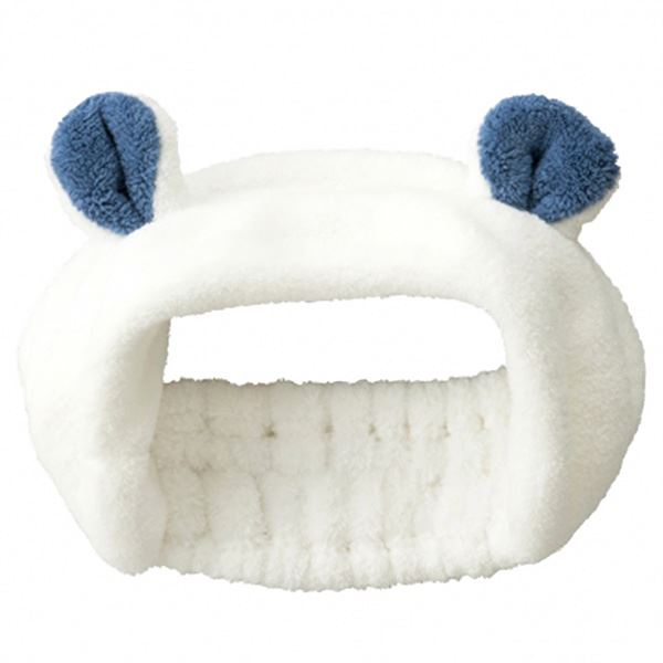 (まとめ) ヘアバンド 【シロクマ】 マイクロファイバー 最高の手触り タオル使用 吸水アニマル 『carari zooie』 【×48個セット】 送料無料の通販は