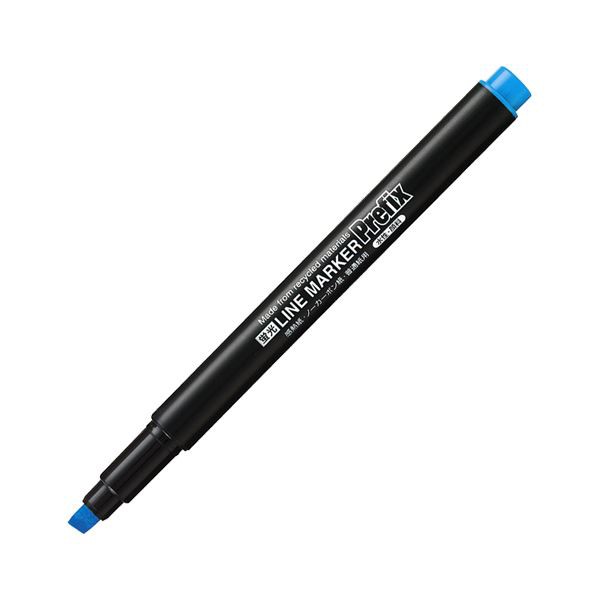 (まとめ) コクヨ蛍光OAマーカー（再生樹脂・シングル） プリフィクス 中字 青 PM-L102B 1セット（10本） 【×10セット】 送料無料の通販は