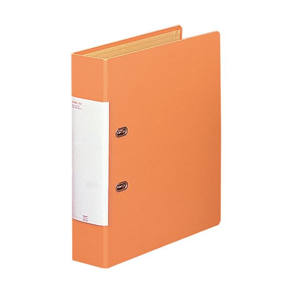(まとめ) リヒトラブ リクエストD型リングファイル A4タテ 2穴 500枚収容 50mmとじ 背幅69mm 橙 G2250-4 1冊 【×30セット】 送料無料