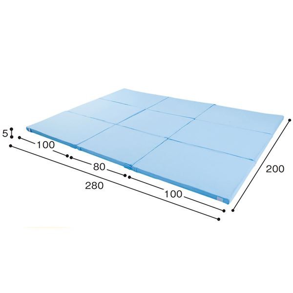 家族用 みんなで使える敷布団/寝具 【4人用 240×200cm】 抗菌 清潔