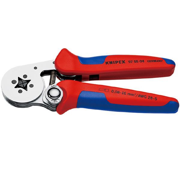 KNIPEX クニペックス 圧着ペンチ 9755-04SB パワフルな圧着力で、あらゆる作業をサポート 進化した圧着ペンチ、最高峰のパフォーマンスを